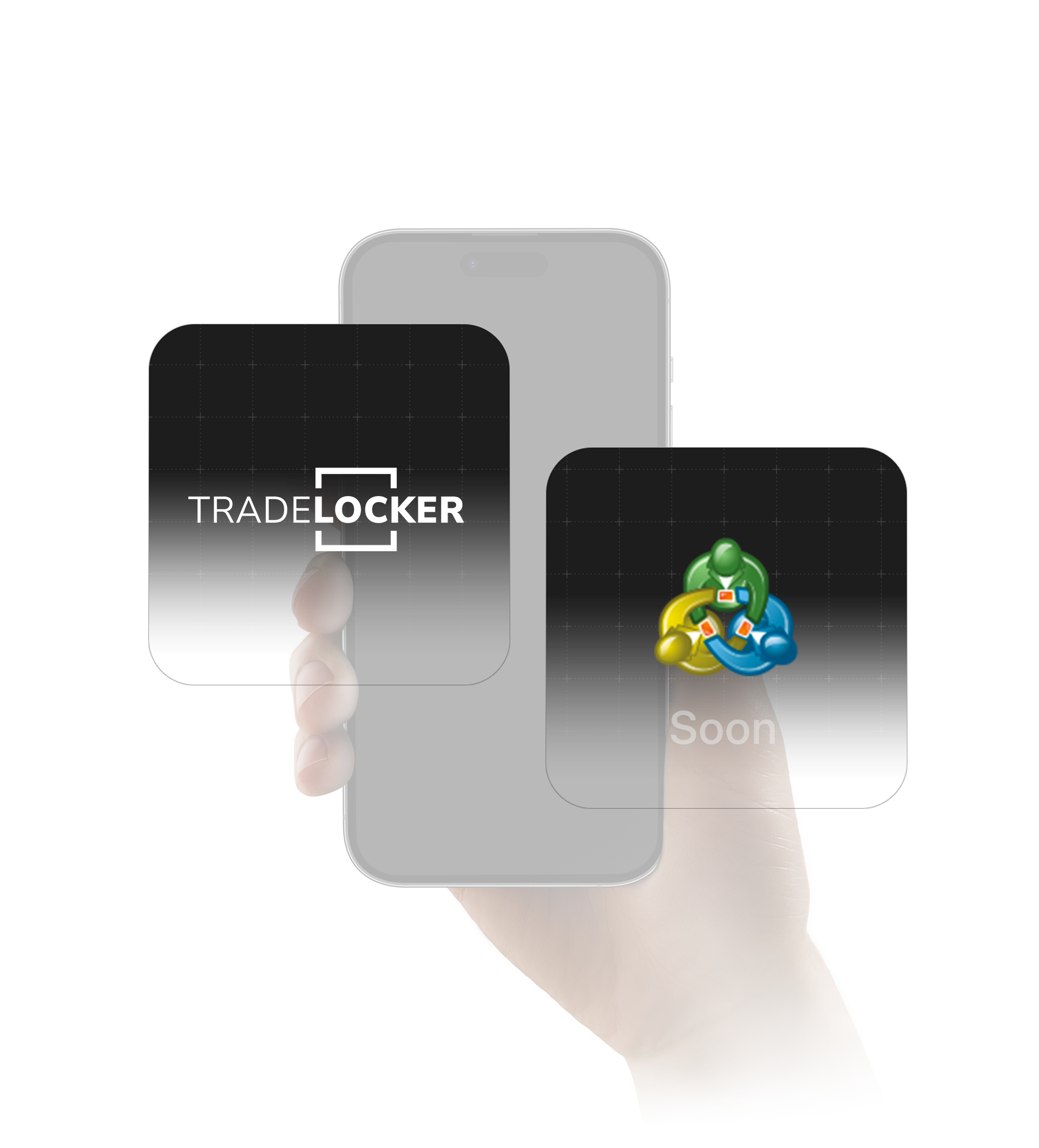 TradeLocker and MetaTrader logos plateform
